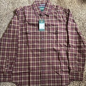 Outdoor Life Purple Casual Button Down Shirt